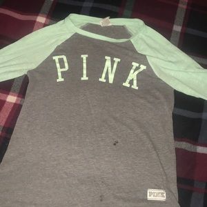 PINK baseball shirt mint